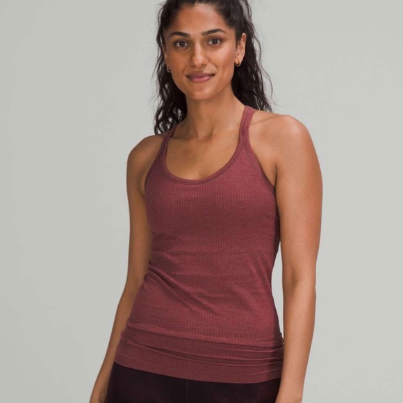 lululemon athletica Tops - Lululemon Ebb to Street Tank Smokey Red